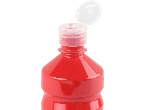 Tempera liquida Liderpapel escolar 500 ml rojo 59197, imagen 4 mini