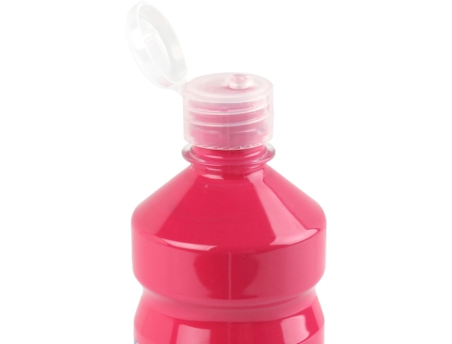 Tempera liquida Liderpapel escolar 500 ml fucsia 59198, imagen 3 mini