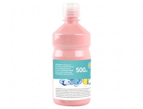Tempera liquida Liderpapel escolar 500 ml rosa 59199, imagen 3 mini