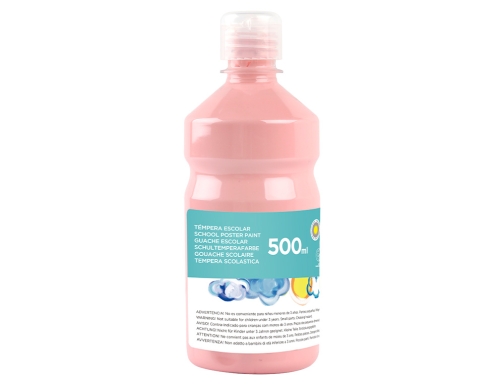 Tempera liquida Liderpapel escolar 500 ml rosa 59199, imagen 3 mini