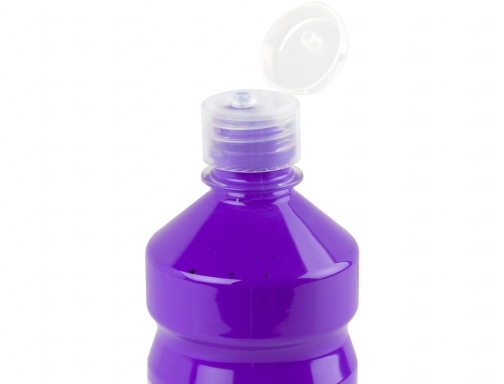 Tempera liquida Liderpapel escolar 500 ml violeta 59202, imagen 4 mini