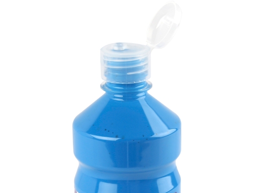 Tempera liquida Liderpapel escolar 500 ml azul 59205, imagen 4 mini