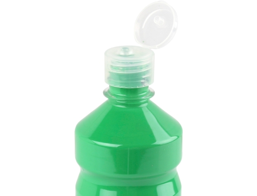 Tempera liquida Liderpapel escolar 500 ml verde 59207, imagen 4 mini