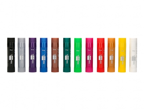 Tempera solida en barra Liderpapel escolar 10 gr caja de 12 colores 10745 , surtidos, imagen 3 mini