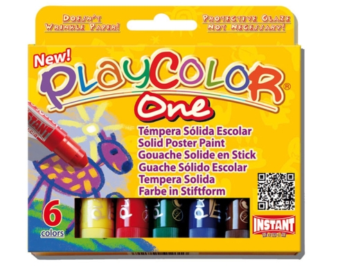 BARRA TEMPERA SOLIDA ONE 10G VERDE CLARO PLAYCOLOR C/12 UD