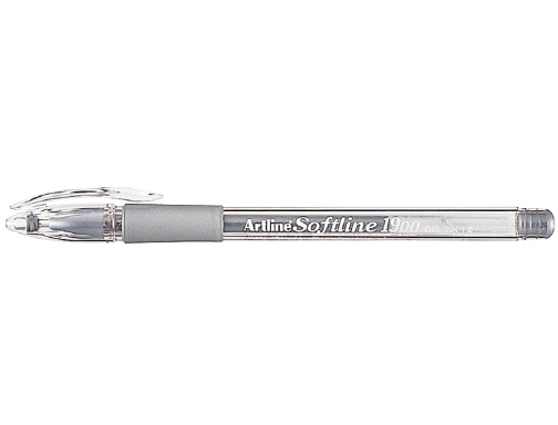 Boligrafo Artline 1900 softline tinta aceite de metal plata EGB-1900 PL, imagen 2 mini