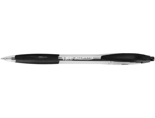 Boligrafo Bic atlantis negro retractil tinta aceite punta de 1 mm 8871321, imagen 2 mini