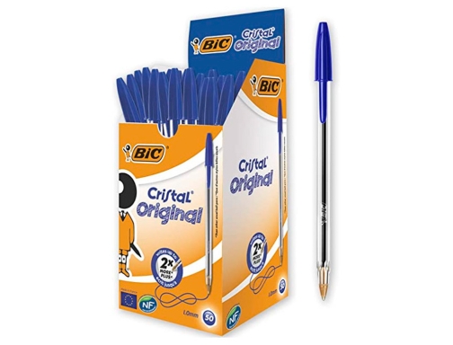 Boligrafo Bic cristal azul -unidad 8373609, imagen 5 mini