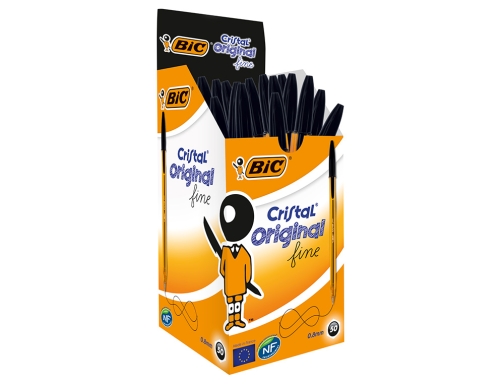 Boligrafo Bic cristal punta fina negro 872731, imagen 5 mini