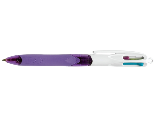 Boligrafo Bic cuatro colores con grip colores pastel punta 1 mm 8922901 , 4 colores, imagen 2 mini