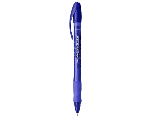 Boligrafo Bic gelocity illusion borrable azul punta de 0,7 mm 943440, imagen 2 mini