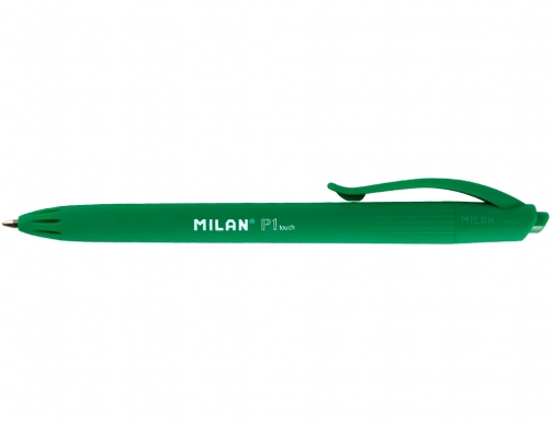 Boligrafo Milan p1 retractil 1 mm touch verde 176513925, imagen 2 mini