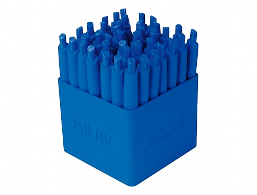 Boligrafo Milan p1 expositor de 40 unidades retractil 1 mm touch mini 176530140 , azul, imagen 2 mini