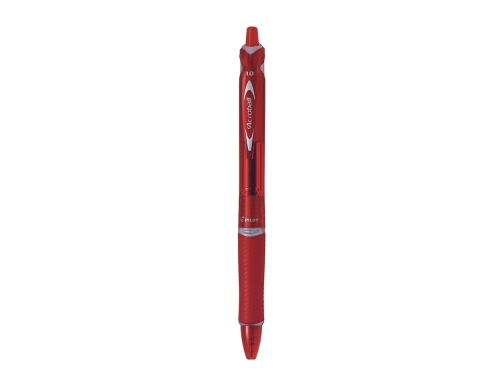 Boligrafo Pilot acroball rojo tinta aceite punta de bola de 1,0mm retractil NABR, imagen 2 mini