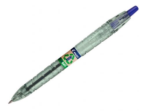 Boligrafo Pilot ecoball plastico reciclado tinta aceite punta de bola 1 mm NEBA , azul, imagen 2 mini