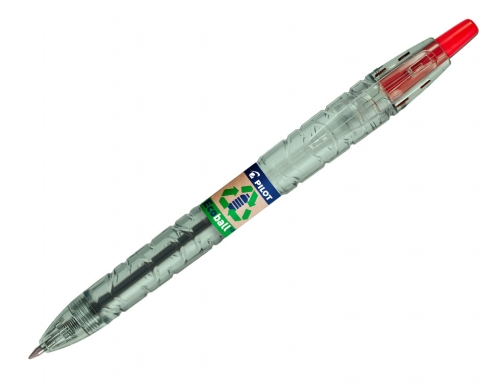 Boligrafo Pilot ecoball plastico reciclado tinta aceite punta de bola 1 mm NEBR , rojo, imagen 2 mini