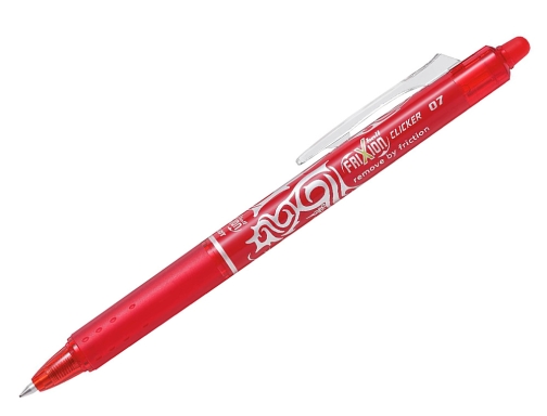 Boligrafo Pilot frixion clicker borrable 0,7 mm punta media rojo en blister BFCR, imagen 2 mini