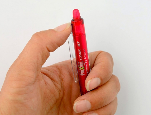 Boligrafo Pilot frixion clicker borrable 0,7 mm punta media rojo en blister BFCR, imagen 5 mini