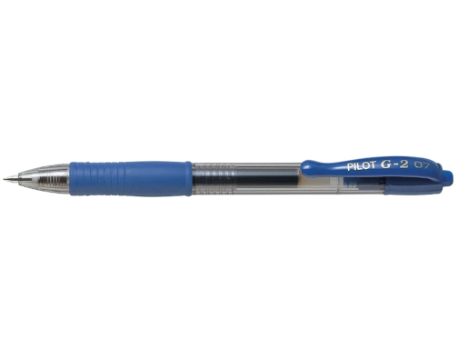 Boligrafo Pilot g-2 azul tinta gel retractil sujecion de caucho NG2A, imagen 2 mini