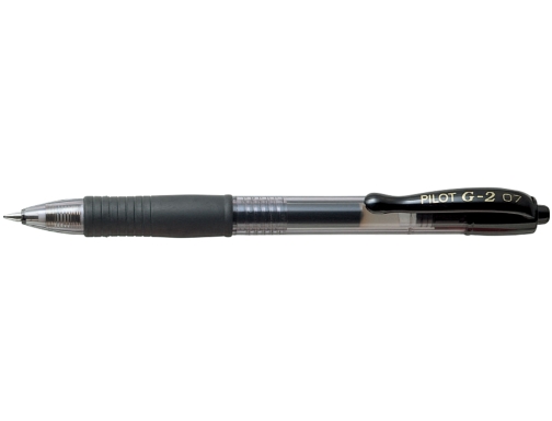 Boligrafo Pilot g-2 negro tinta gel retractil sujecion de caucho NG2N, imagen 2 mini