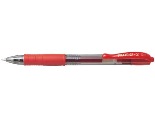 Boligrafo Pilot g-2 rojo tinta gel retractil sujecion de caucho NG2R, imagen 2 mini