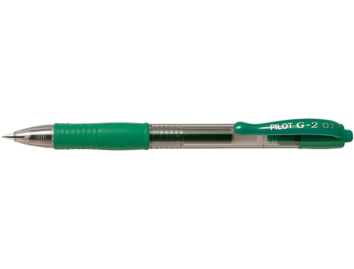 Boligrafo Pilot g-2 verde tinta gel retractil sujecion de caucho NG2V, imagen 2 mini