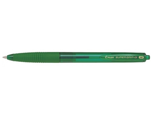 Boligrafo Pilot super grip g verde retractil sujecion de caucho tinta base NSGGV , surtidos, imagen 2 mini