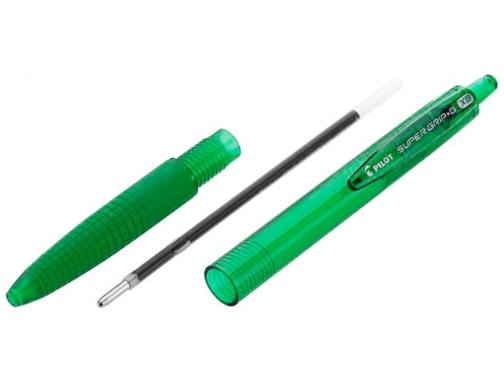 Boligrafo Pilot super grip g verde retractil sujecion de caucho tinta base NSGGV , surtidos, imagen 4 mini