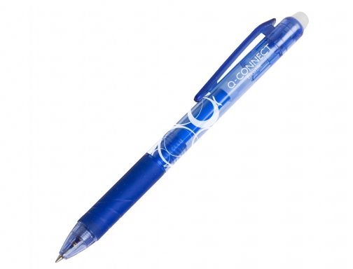 Boligrafo Q-connect retractil borrable 0,7 mm color azul KF18625, imagen 2 mini