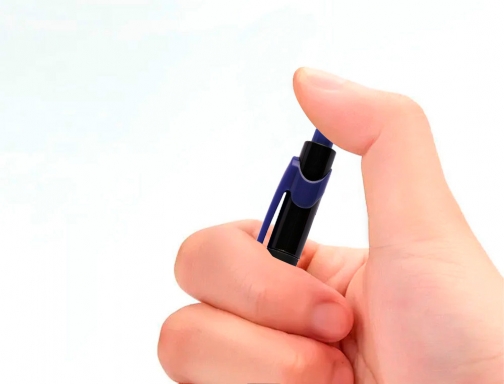 Boligrafo Q-connect retractil con grip 0,7 mm color azul KF00673, imagen 4 mini
