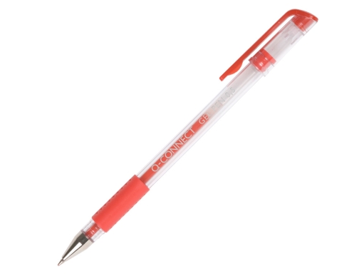 Boligrafo Q-connect tinta gel rojo 0,7 mm sujecion de caucho KF21718, imagen 2 mini