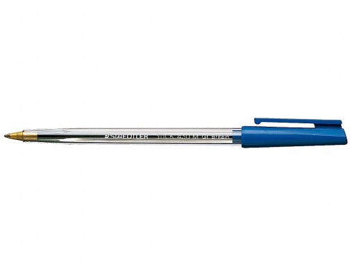 Boligrafo Staedtler stick azul con capuchon 430M3CP5, imagen 2 mini