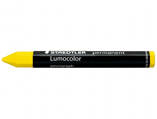 Cera Staedtler para marcar amarillo lumocolor permanente omnigraph 236 caja de 12 236-1, imagen 2 mini