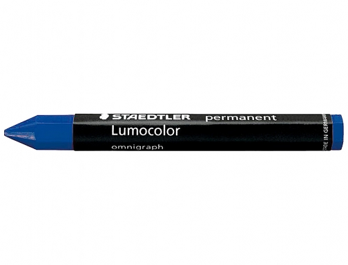Cera Staedtler para marcar azul lumocolor permanente omnigraph 236 caja de 12 236-3, imagen 2 mini