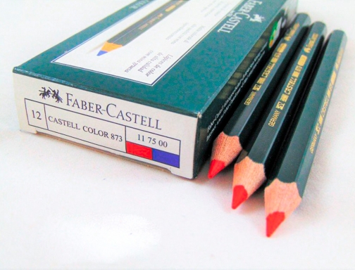 Lapices bicolor Faber-Castell goldfaber rojo azul unidad 117500 , azul rojo, imagen 4 mini