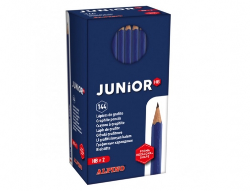 Lapices de grafito Alpino junior caja de 144 unidades JU000014, imagen 2 mini