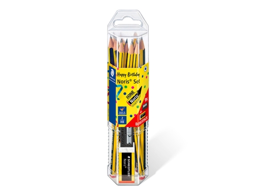 Lapices de grafito Staedtler noris n.2 hb blister promocional 120 aniversario de12 61 120P2, imagen 2 mini