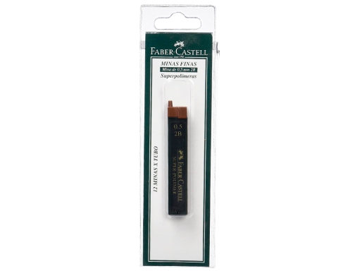 Minas faber grafito 9065 0,5 mm 2b estuche de 12 minas Faber-Castell 120502, imagen 2 mini