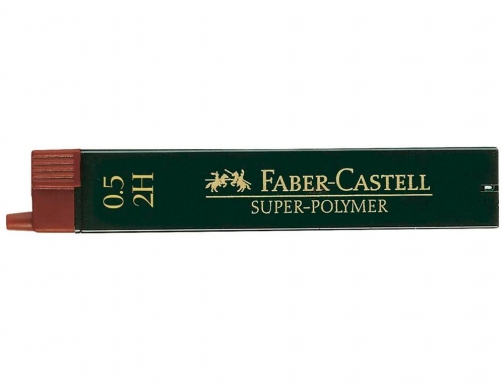 Minas faber grafito 9065 0,5 mm 2h estuche de 12 minas Faber-Castell 120512, imagen 2 mini