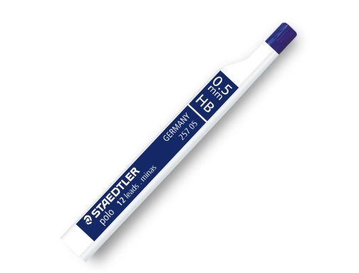 Minas Staedtler grafito 0,5 mm hb polo 257 tubo con 12 minas 25705HB, imagen 3 mini