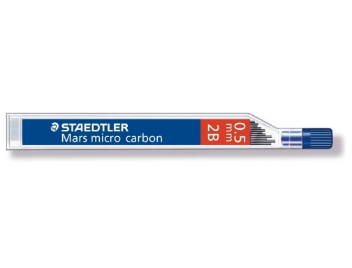 Minas Staedtler mars micro grafito 0,5 mm 2b tubo con 12 unidades 250 05-2B, imagen 2 mini