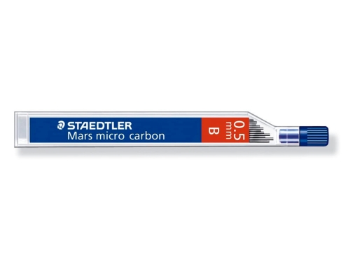 Minas Staedtler mars micro grafito 0,5 mm b tubo con 12 unidades 250 05B, imagen 2 mini