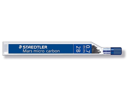 Minas Staedtler mars micro grafito 0,7 mm 2b tubo con 12 unidades 250 07-2B, imagen 2 mini