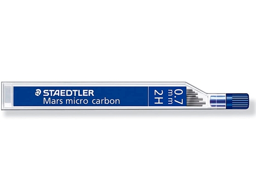 Minas Staedtler mars micro grafito 0,7 mm 2h tubo con 12 unidades 250 07-2H, imagen 2 mini