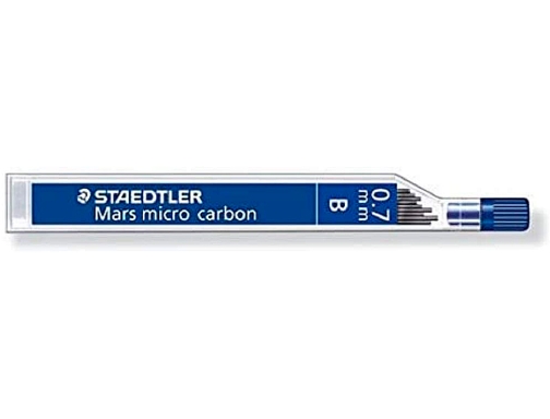 Minas Staedtler mars micro grafito 0,7 mm b tubo con 12 unidades 250 07-B, imagen 2 mini