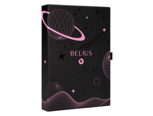 Roller y funda de similpiel Belius space b color minimalista rosa tinta BB283, imagen 4 mini