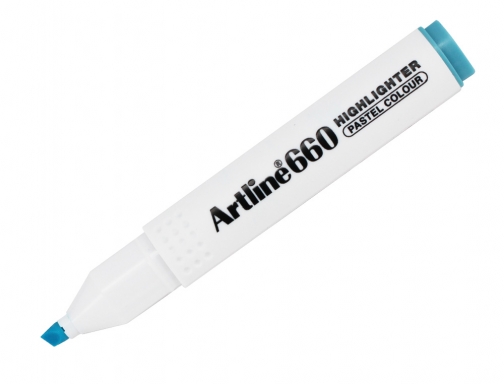 Rotulador Artline fluorescente ek-660 azul pastel punta biselada EK660B AP, imagen 2 mini