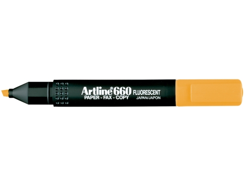 Rotulador Artline fluorescente EK-660 NA ranja punta biselada , naranja, imagen 2 mini