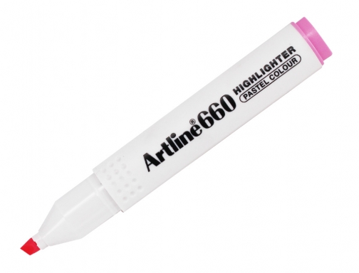 Rotulador Artline fluorescente ek-660 rosa pastel punta biselada EK660B RP, imagen 2 mini