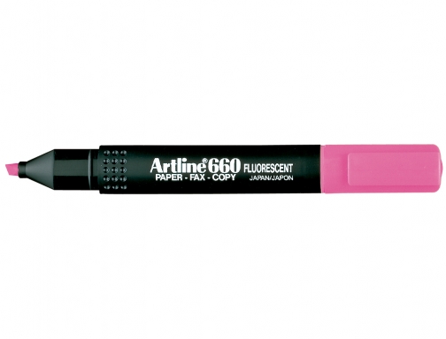 Rotulador Artline fluorescente EK-660 RO sa punta biselada, imagen 2 mini
